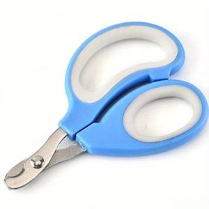 1 ชิ้นสแตนเลสสัตว์เลี้ยงกรรไกรตัดเล็บกรรไกรสําหรับสุนัขและแมวอุ้งเท้ากรูมมิ่งเครื่องมือพลาสติกจับ - Product Image 1