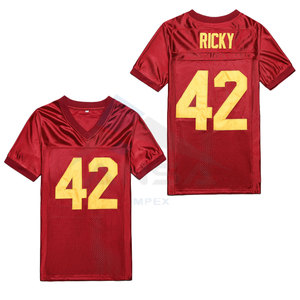 Maillot de football américain personnalisé sublimé pour la vente en gros de vêtements de rue, matière en maille respirante, vêtements de sport personnalisés - Product Image 6