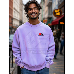 เสื้อสเวตเตอร์โอเวอร์ไซซ์สำหรับผู้ชายเสื้อสวมหัวพิมพ์ลายกราฟิกพร้อมไหล่ตกสำหรับเทรนด์แฟชั่นในเมืองสำหรับวัยรุ่น - Product Image 2