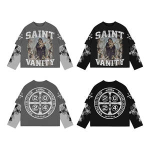 เสื้อยืดผู้ชายสไตล์วินเทจทรงปกติ ผ้าคอตตอน 100% ไซส์ใหญ่ แห้งเร็ว ระบายอากาศได้ดี ไม่ยับ แขนสั้น - Product Image 6