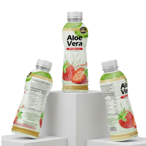 Jus aromatisé à l'aloe vera et à la fraise OEM/ODM, faible teneur en sucre, emballage PET/CAN - Product Image 2