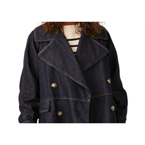 Cappotto in denim taglia M Free People con decorazioni a bottoni - Product Image 5