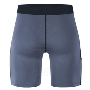 Pantalones cortos de compresión de algodón de alta calidad para hombre, pantalones cortos deportivos transpirables con logotipo personalizado, tallas XS 6XL, cintura elástica, lona informal, OEM - Product Image 4
