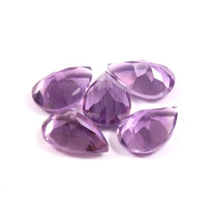 อเมทิสต์บราซิลเลี่ยนธรรมชาติคุณภาพ AAA พลอยควอตซ์ทรงหลวมขนาด12x10มม. สำหรับทำเครื่องประดับ - Product Image 2