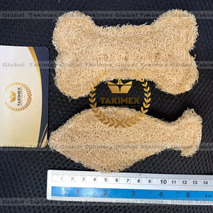<b>Soft</b> Luffa <b>Toys</b> for Animal Bone Shape Loofah - Product Image 1