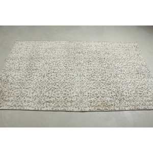 พรมตุรกีขนาด 3.9x6.6 ฟุต, พรมวินเทจ, พรมลายอิคัตสีขาว - Product Image 3