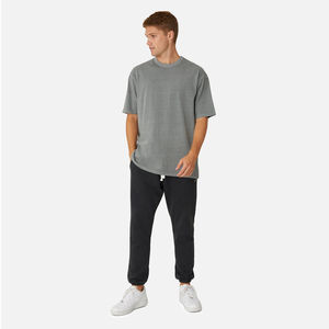 Camisetas de cuello redondo de algodón orgánico 100% para hombre, ropa ecológica, camisetas al por mayor, camisetas de cuello redondo personalizadas para hombre - Product Image 4