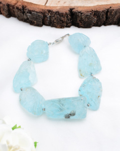 Topacio Azul Cielo Tallado, Forma Mixta de Fantasía, Piedra Preciosa Natural para la Elaboración de Joyería Fina - Product Image 2