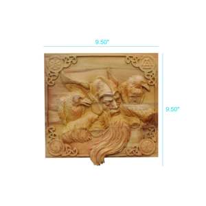 Odin Décoration murale en bois sculpté Art de sculpture sur bois Viking unique pour la maison Pièce élégante pour la décoration intérieure - Product Image 6