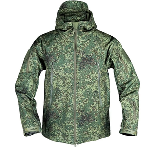 Cazadora táctica de imitación de piel de tiburón para hombre, chaqueta a prueba de viento holgada de camuflaje de Color sólido con cremallera suave para exteriores - Product Image 1