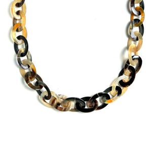Collar de laca de cuerno de Búfalo, cadena larga, collar de cuerno de búfalo natural, producto indio hecho a mano - Product Image 1