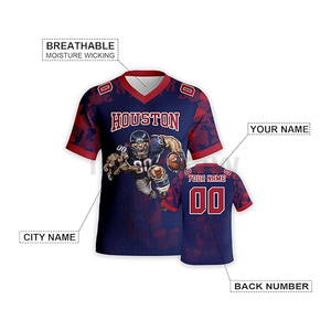 Venta al por mayor personalizado uniforme de fútbol americano sublimado impreso de alta calidad Jersey de fútbol americano de alta calidad - Product Image 2