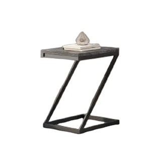 Table de meuble élégante pour maison, hôtel, Restaurant, salon, Table d'appoint, couleur noire, bois et métal, meubles élégants, Table basse - Product Image 5