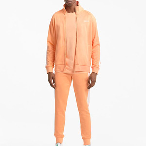 Survêtement pour homme uni, commandes en gros, manches longues, service OEM, vêtements décontractés adaptés à l'hiver, coupe décontractée, fermeture éclair - Product Image 1