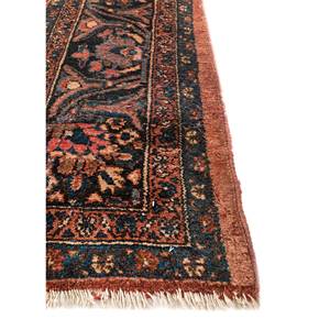 พรมขนสัตว์ถักมือสีเทาและสีดำ รุ่น Aalam Pae-5388 ลายเมดัลเลียนสไตล์คิลิม ทอแบบแบน เหมาะสำหรับตกแต่งบ้าน ห้องโถง ห้องตัวอย่าง ทำจากปอกระเจา - Product Image 4