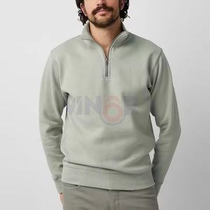 Sudaderas con media cremallera para hombre de calidad superior, ropa de invierno de lana de algodón 100%, la mejor oferta, sudaderas con media cremallera de diseño Premium para hombre - Product Image 2