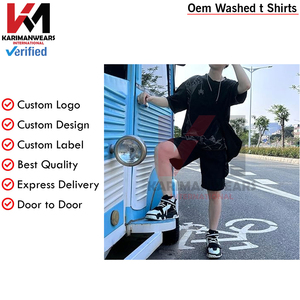 Camisetas de gran tamaño Vintage para hombre y mujer, ropa informal lavada con ácido, camisetas informales, camisetas de moda Retro, cómodas y elegantes - Product Image 6
