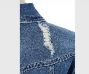 Denim Jacket with Stretch Material for Men <b>Women</b> Casual Slim Fit Fashion Outerwear Denim <b>Coat</b> Wholesale Supplier - Product Image 6