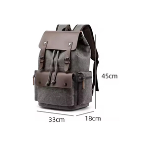 BEARKY Vintage Mochila <span class=keywords><strong>de</strong></span> lona para hombres Mochila <span class=keywords><strong>de</strong></span> <span class=keywords><strong>viaje</strong></span> para computadora portátil Venta al por mayor OEM/ODM Fábrica - Product Image 4