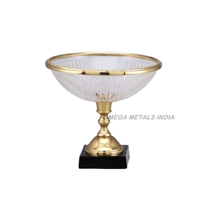 Tazón de Servir de Metal de Lujo con Patrón Texturizado, Tazón Decorativo con Acabado Dorado para Decoración de Mesa, Servir Frutas y Aperitivos - Product Image 4