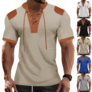 T-shirt da uomo Premium Hop oversize Casual Streetwear tinta unita di base Camisetas sublimazione dei pesi massimi Plus Size Tee in bianco - Product Image 1