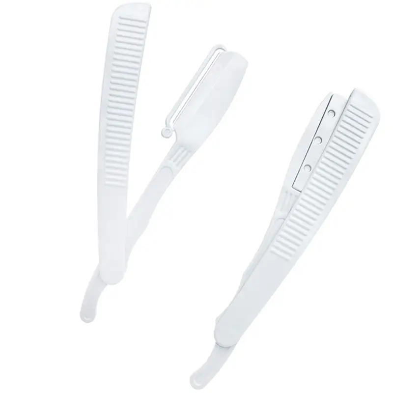 Single Blade Disposable Straight Foldable Shaving Razor For Barber Men/Women Salon Facial Safety Shaving Razor