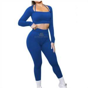 Nuevo diseño de la mejor calidad, conjunto de ropa deportiva para mujer, conjunto de ropa de yoga transpirable para mujer con material de alta calidad - Product Image 5