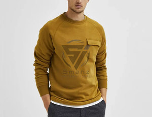 Sweat-shirts unisexes en tissu éponge, doublure polyester/coton, respirants, style hip-hop, coupe classique, couleur unie, style court - Product Image 5