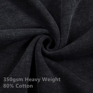 Sudadera con capucha y cremallera de gran tamaño para mujer lavada con ácido pesado de algodón con estampado de dibujos animados y logotipo personalizado - Product Image 2