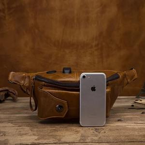 Latest Design 2022 Leather <b>Waist</b> <b>Bag</b> Personalized Mini Leather <b>Waist</b> <b>Bag</b> for Unisex LWB-0045 - Product Image 3