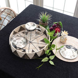 Bandeja redonda de ratán natural, producto al por mayor, hecha a mano, buen precio, de Vietnam - Product Image 5