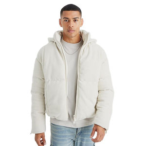 New Design Custom Wholesale Plain Jacket Design Full Zipper Slim Fit High Quality Jacket Streetwear Plain Men's Puffer Jackets - Product Image 1