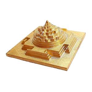 Maha Meru Shree Yantra, Latón Chapado en Oro 3D, Hecho a Mano, Corte Preciso, Recuerdo, Disponible en Tamaños de 1.5x1.5, 3x3 y 5x5 Pulgadas - Product Image 5