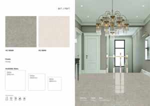 กระเบื้องปูพื้นและผนังพอร์ซเลนแบบมันเงา ขนาด 1200x1200 มม. ลายหินอ่อน แผ่นใหญ่ - Product Image 5