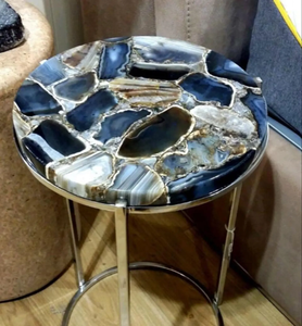 Handcrafted Polished Agate Seal <b>Stone</b> Luxury Home Decor Religious Flower Model Pattern <b>Resin</b> Customized Color High Crafted - Product Image 3