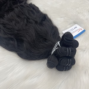 Productos más vendidos 2024 Extensiones de cabello de trama de máquina Extensiones de cabello de trama doble Cabello humano virgen sin procesar Precio al por mayor - Product Image 4