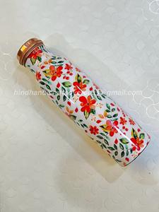 ÉXITO DE VENTAS Botella 100% de Cobre Puro Beneficios Ayurvédicos |   Vaso de Yoga Unisex con Forma Curva y Acabado Mate para Beber Directo - Product Image 5