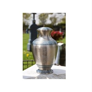 Urna de cremación de estilo europeo de alta calidad, urna de hierro de mármol de metal de madera para adultos, suministros funerarios - Product Image 6