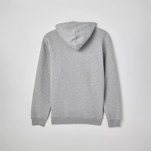 Custom Logo Heather <b>Grey</b> Blank Streetwear 100% Cotton <b>Hoodie</b> Pullover <b>Plain</b> Loose Fit Thick Unisex OEM Hooded Sweatshirts - Product Image 4