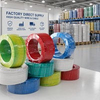 Fil électrique en cuivre toronné isolé PVC BV BVR 1,5 mm 2,5 mm, câble d'alimentation pour la construction industrielle et le câblage résidentiel