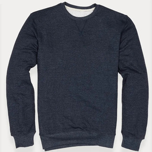 Wholesale 2025 New Design 100% Cotton Crew Neck Sweatshirts Long Sleeve Men's Pullover Winter Wear Basics Men's Sweatshirts - Product Image 4