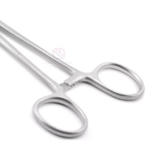 Pinces à éponges en acier inoxydable, instrument chirurgical droit et courbé, pinces hémostatiques pour pansements, fournisseur OEM - Product Image 6