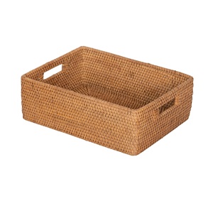 Panier de rangement en rotin forme ronde taille personnalisée panier de luxe haute qualité en gros nouveau panier en rotin - Product Image 2