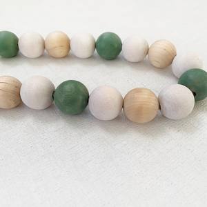 Bohème Vert Blanc En Bois Jute Corde Perlée Rideau Budget-Friendly Accessoire Ferme Salon Maison Hôtel Décorations Cravate - Product Image 5