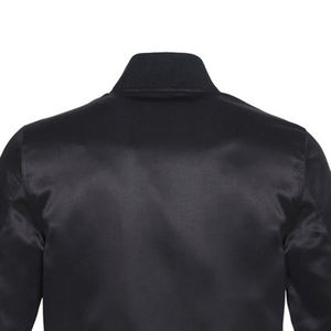 Chaqueta Universitaria de Invierno con Logotipo Bordado Personalizado, Chaqueta Universitaria de Béisbol con Mangas de Cuero - Product Image 6