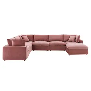 Set Sofa gaya baru, Set Sofa warna Solid, Set Sofa buatan Pakistan