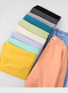 เสื้อสเวตเตอร์คอกลมสำหรับผู้ชายและผู้หญิงผ้าฟลีซโอเวอร์ไซส์ทำจากผ้าฝ้าย300gsm ตามสั่งเหมาะสำหรับฤดูหนาว - Product Image 2