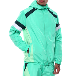 Multi Panel Windbreaker Suits Men's 100% Nylon Street Style Windbreaker Two Piece Set Suits Mens High Quality Windbreaker Suit - Product Image 4