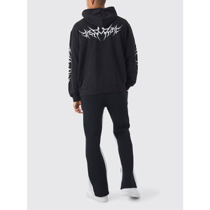 Sudaderas con capucha para hombre, sudaderas con capucha transpirables de punto de lana de algodón grueso de ajuste informal ligero - Product Image 2