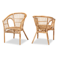 Chaise de salle à manger moderne en rotin Boho Décoration de la maison Matériaux naturels Chaise de salle à manger écologique Fabriquée au Vietnam Vente en gros durable